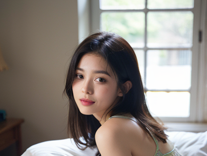 黑色长发与年轻形象：打造时尚与个性的完美结合